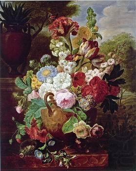 Floral, beautiful classical still life of flowers.042, unknow artist